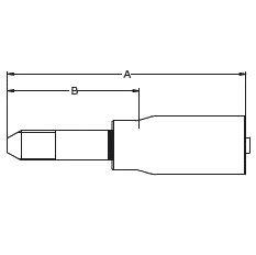 1YM2X – Трубный штуцер высокого давления с левой метрической резьбой