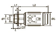 9416U Соединительная муфта, монтируемая на перегородке, внутренняя резьба BSPP