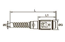 9410A Соединительная муфта с вставным соединением LF 3000® и предохранительной спиральной пружиной